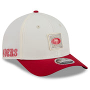 Youth Cream/Scarlet San Francisco 49ers 2026 Training Camp 9FORTY M-Crown Adjustable Hat by New Era – 100% Polyester - Crown, Model 26 Nfl Training Camp Youth 9forty