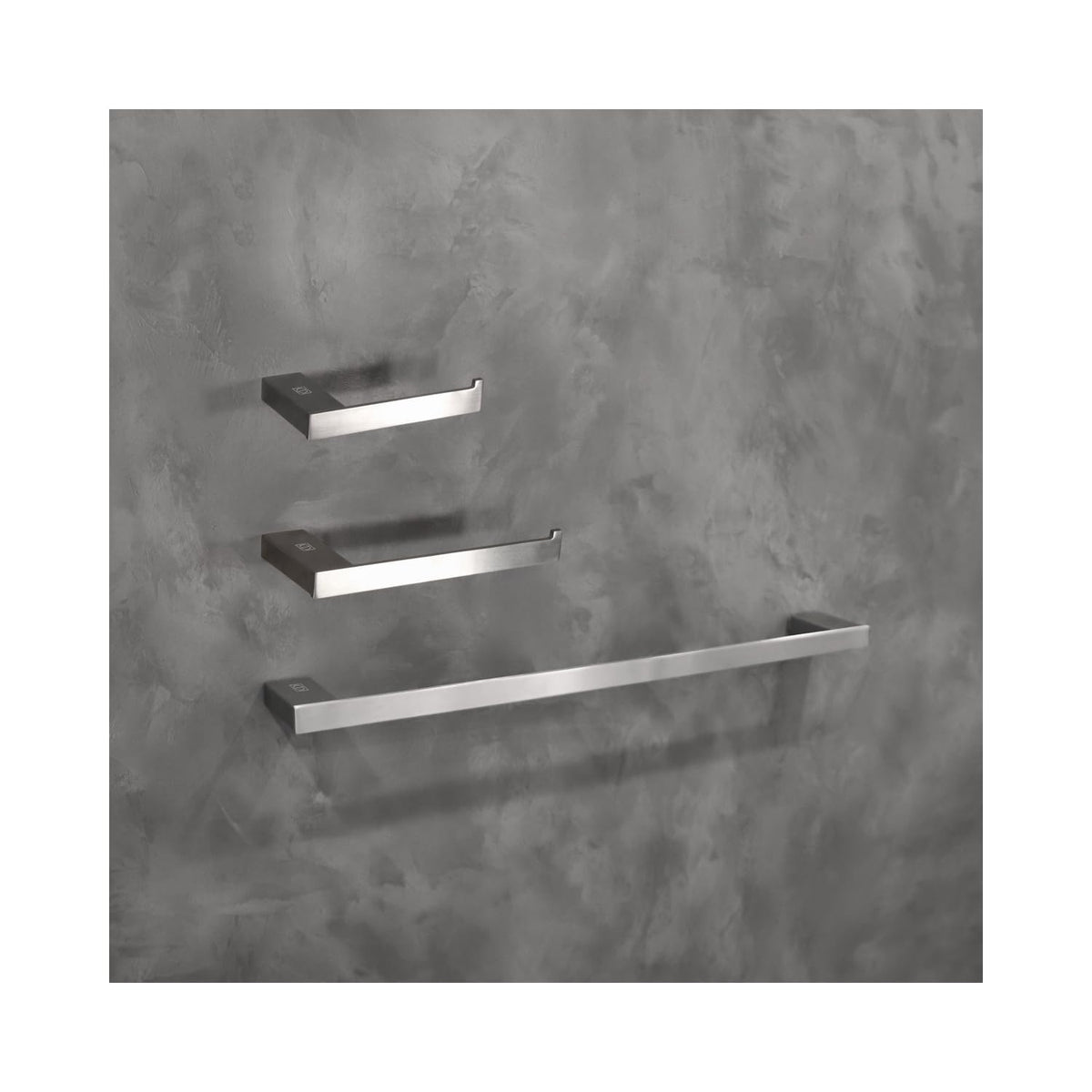 Sofia 3Pc Stainless Steel Hardware Set in Nickel by Elegant Kitchen and Bath – Stainless Steel, Nickel, Model HWB-13S3RBNK
