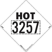 Labelmaster Hot 3257 Marking 273mm x 273mm Rigid Vinyl DOT Placard