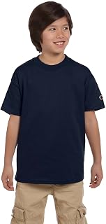 Champion CH YOUTH 6.1OZ COTT S/S TEE (NAVY) (XL)