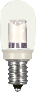 Satco S9177 LED T6 Clear 2700K Candelabra Base Light Bulb, 0.8W