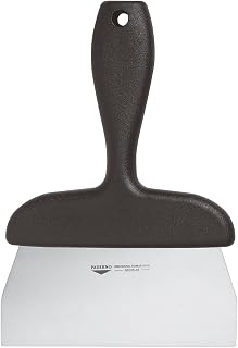 PADERNO World Cuisine 6-1/4-Inch by 5-7/8-Inch Diameter Long Handled Stainless Steel Dough Scraper