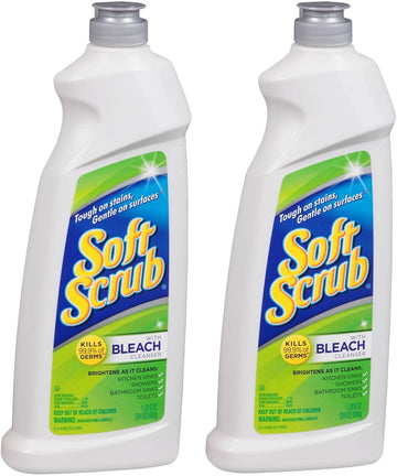 Cleanser with Bleach by Soft Scrub – 24 Ounce (Pack of 2), Pack of 2, Model 1602