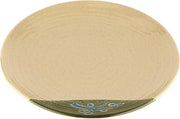 GET 10 1/2" Beige Swirled Melamine Round Dinner Plate (Set of 12)