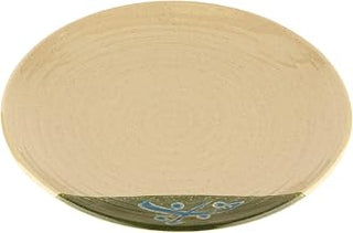 GET 10 1/2" Beige Swirled Melamine Round Dinner Plate (Set of 12)