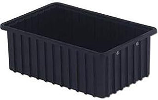 LEWISBins+ DC2060-XL Series 2000 ESD-Safe Divider Box Containers, Black, 16.5" Length, 10.9" Width, 6" Height