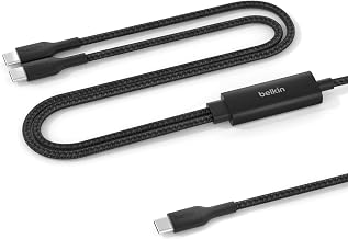 Belkin 2 in 1 USB C to C 140W Braided Cable, Dual Charging Cord, 5 feet (Pack of 6)