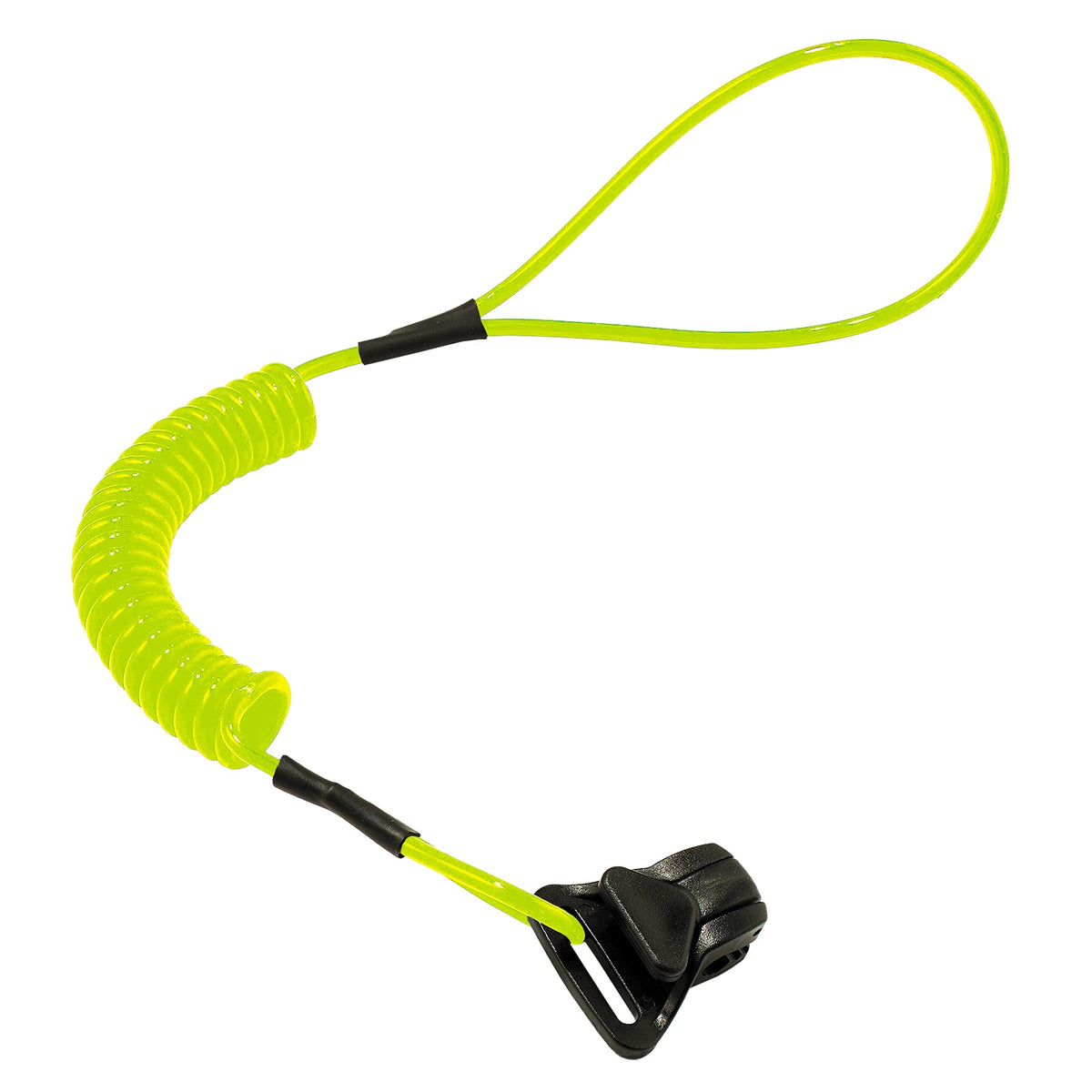 Ergodyne Lime / Each / Coil Lanyard - Clamp - 2lbs Hard Hat Accessories