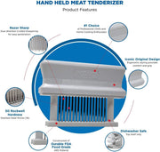 Jaccard White\16 blade / Pack of 1 / White Original Super 3 Professional 48 Blade Tenderizer Tenderizers