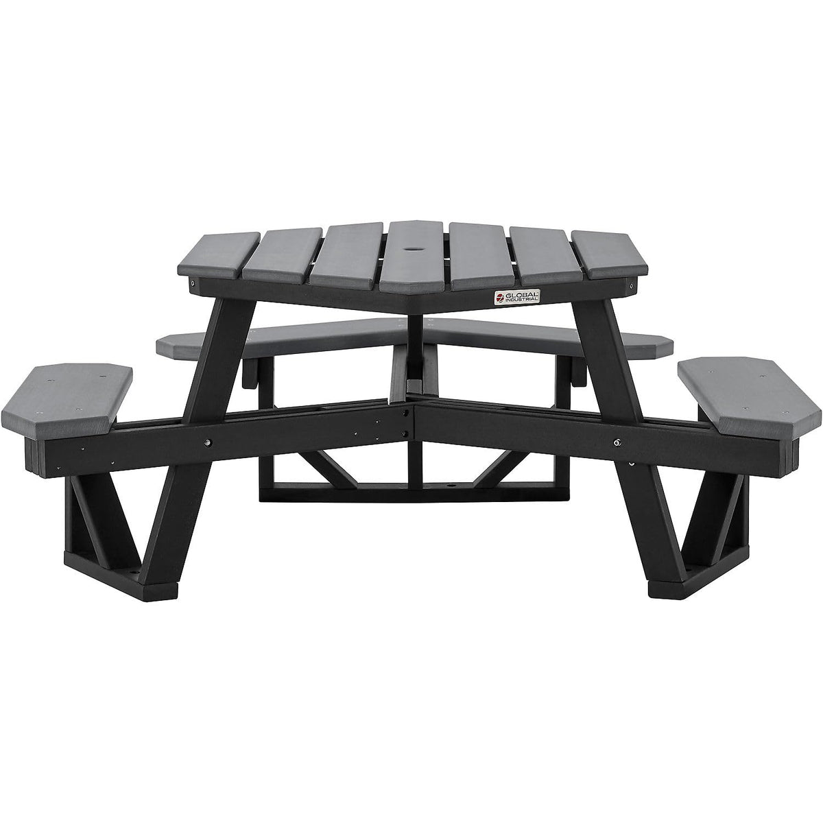 Global Industrial Grey / Industrial / 1 Picnic Tables