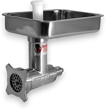 ALFA 12 SS CCA Stainless Steel Meat Chopper/Grinder Attachment | Complete Meat Grinder Attachment for Standard #12 Power Hub Meat Grinders