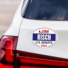 Jim Risch for Idaho Senate 2026 Car Magnet - Vote Jim Risch Vehicle Magnet, Republican, Idaho Senate Elections 2026 Magnet - 6" x 4.5"