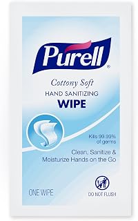Purell Cottony Soft Hand Sanitizing Wipes, 1000 Individual Packets, 9026-1M