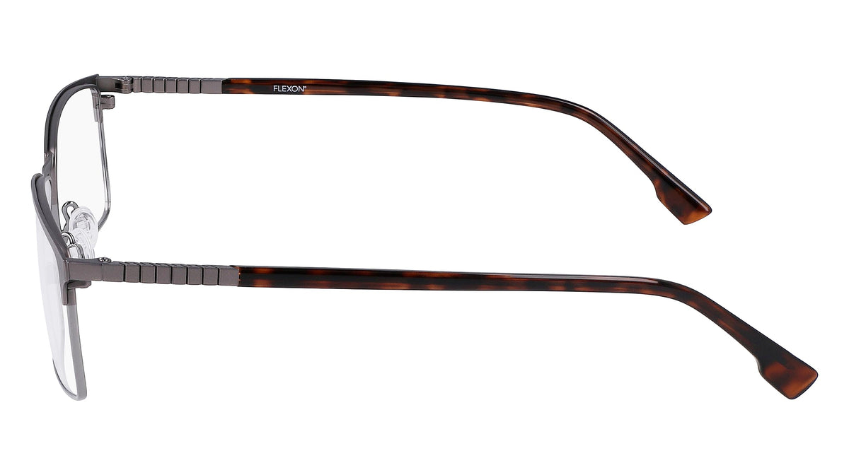Eyeglasses E 1129 072 Matte Gunmetal by Flexon – 59/19/150, Stainless Steel, Matte Gunmetal, Model FLEXON E1129 FLE1129