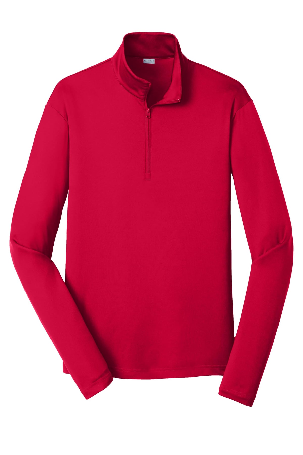 Unisex PosiCharge Competitor Quarter Zip Pullover by SPORT-TEK – X-Small, Polyester, Deep Red, Model ST357