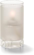 Hollowick Miniature Satin Crystal Glass Cylinder Lamp