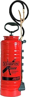 CHAPIN 19049: Made in USA 3.5-Gallon Xtreme Tri-Poxy Industrial Open Head Sprayer for Professional Concrete Applications, Form Oils, Construction with All Brass Components, Red