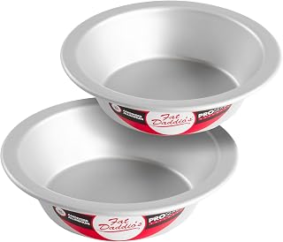Fat Daddio's PIE-6SET Anodized Aluminum Pie Pan, 6 x 1.5 Inch, Set of 2