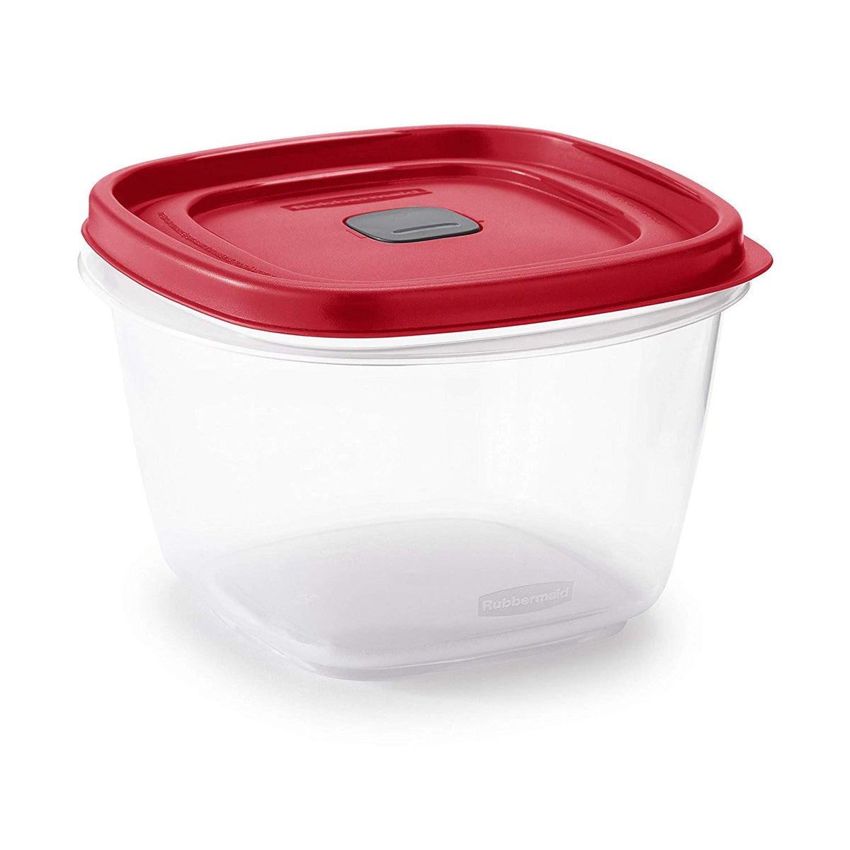 7 cups Food Storage Container 3 Pack Clear by Rubbermaid – 7 inches (L) x 4.75 inches (W) x 7 inches (H), 7.0 cups, Plastic, Red, Pack of 3