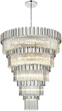 Elegant Lighting Willow 59" Chandelier in Chrome