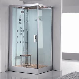 ARIEL Platinum 6 kW Left Steam Shower with Acupressure Body Jets