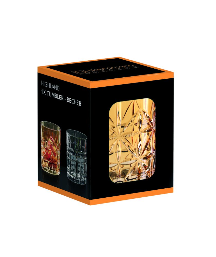 Highland Tumbler by Nachtmann – 11.7 Ounces, 345 milliliters, Crystal Glass, Smoke, Model 97743