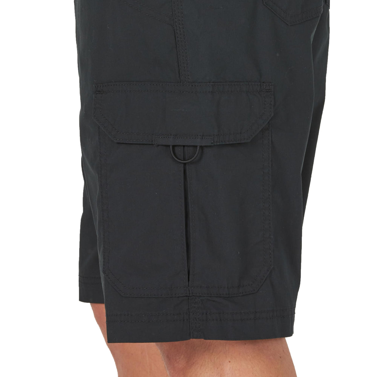 Men's Extreme Motion Crossroad Cargo Short by Lee – 36, Cotton, Black, Model 21870-19-36