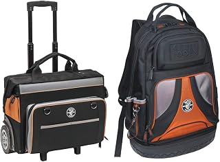 KLEIN TOOLS Tradesman Pro Tool Storage Bundle with Rolling Bag + Backpack