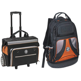 Tradesman Pro Tool Storage Bundle with Rolling Bag + Backpack by KLEIN TOOLS – 200.0 pounds, Orange