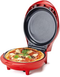 Betty Crocker 7.5" Mini Pizza & Meal Maker, 1000 Watts, BC-5962RC, Red