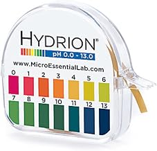 HYDRION MPN 93 pH Test Tape Roll Full Wide 0-13 Range Insta Chek Testing in 1.0 Increments - Case of 10 Rolls