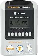 Lathem 700E Calculating Electronic Time Clock, Gray, 6.9" x 5.2" x 9.6"