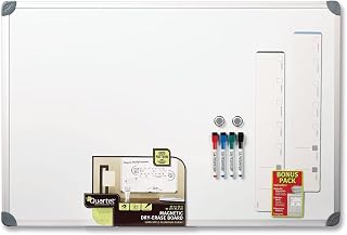 Quartet Magnetic Dry-Erase Board, 2' x 3' White Board, Euro Style, Aluminum Frame (79378)