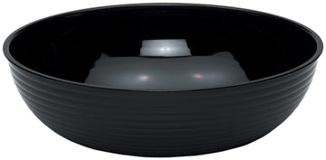 (RSB23CW110) 40 qt Round Ribbed Bowl - Camwear® [Case of 4] by Cambro – 40-Quart, 10.7 gallons, Polycarbonate, Black, Model 3-1153-0417