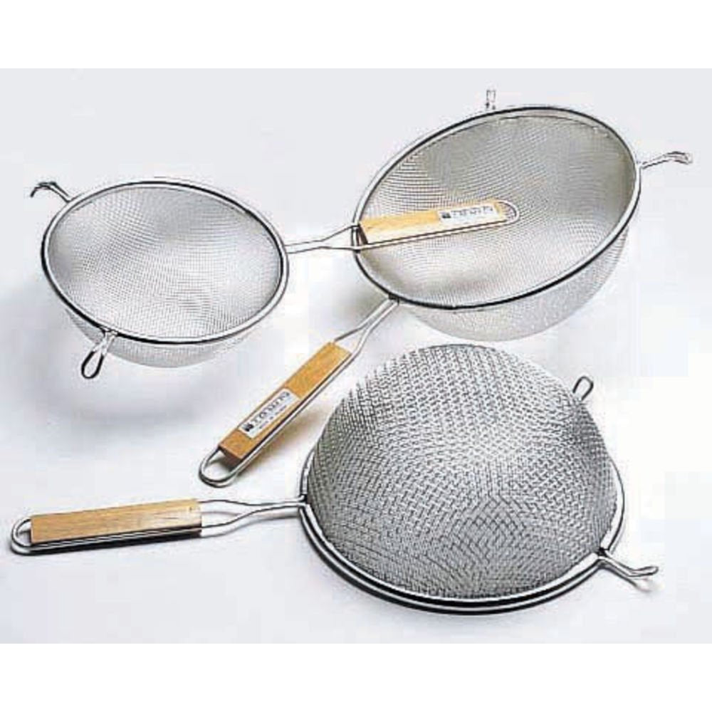 Browne 6-1/4" Wide Medium Double Mesh Strainer by Browne Foodservice – 6-3/4-Inch, Tin, Silver, Model 28238714551