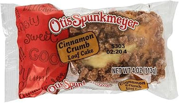 Otis Spunkmeyer Individually Wrapped Cinnamon Cake Crumb Loaf, 4 Ounce -- 24 per case.