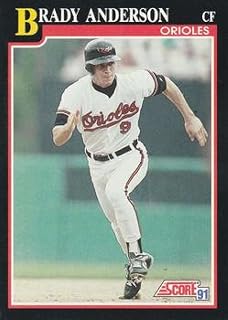 Baseball MLB 1991 Score #249 Brady Anderson #249 UER NM Orioles