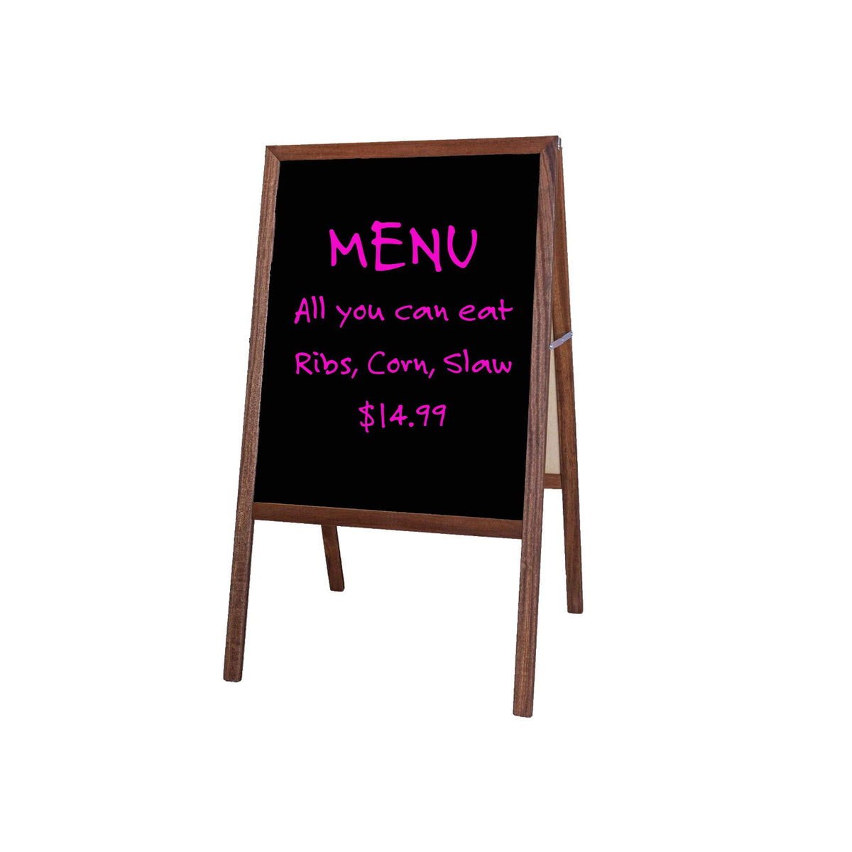 Flipside Products Stained Hardwood / 1 / White Dry Erase/Black Dry Erase Easels
