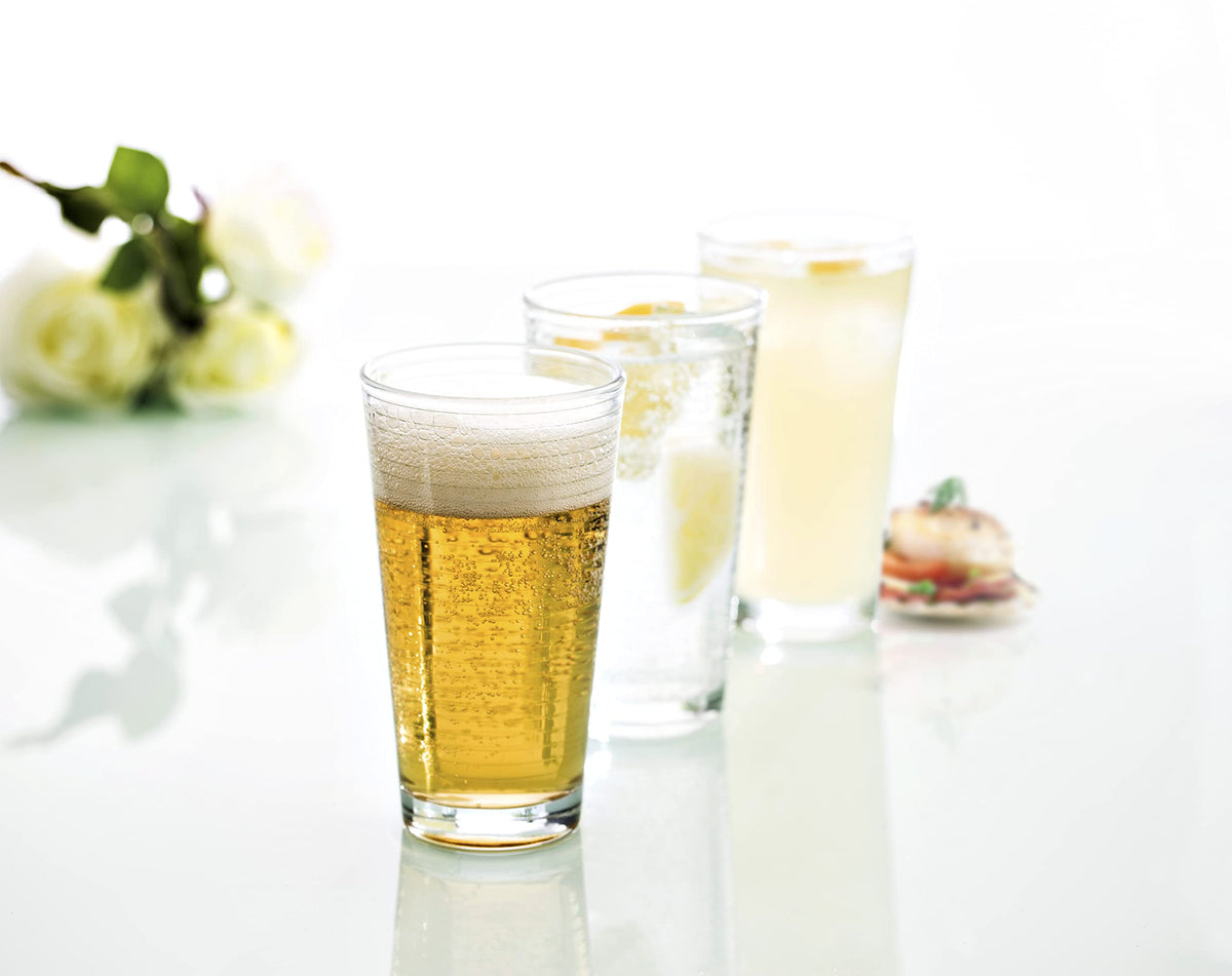 Basics Arcade Everyday 12 Pack Set Glassware Great for: Mixed Drinks/Cocktails by Fortessa – 13 Ounces, 12 ounces, Glass, Double Old Fashioned/Rocks, Pack of 12