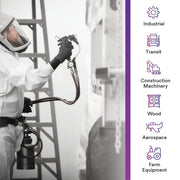 3M Feed Type: Gravity- HVLP / 0.9mm / White Spray Guns & Accessories