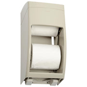 Washroom Equipment Bobrick Matrix Surface Mount Multi-Roll Toilet Tissue Dispenser – 7"L x 6.25"W x 13.5"H, Plastic, Gray, Model B-5288