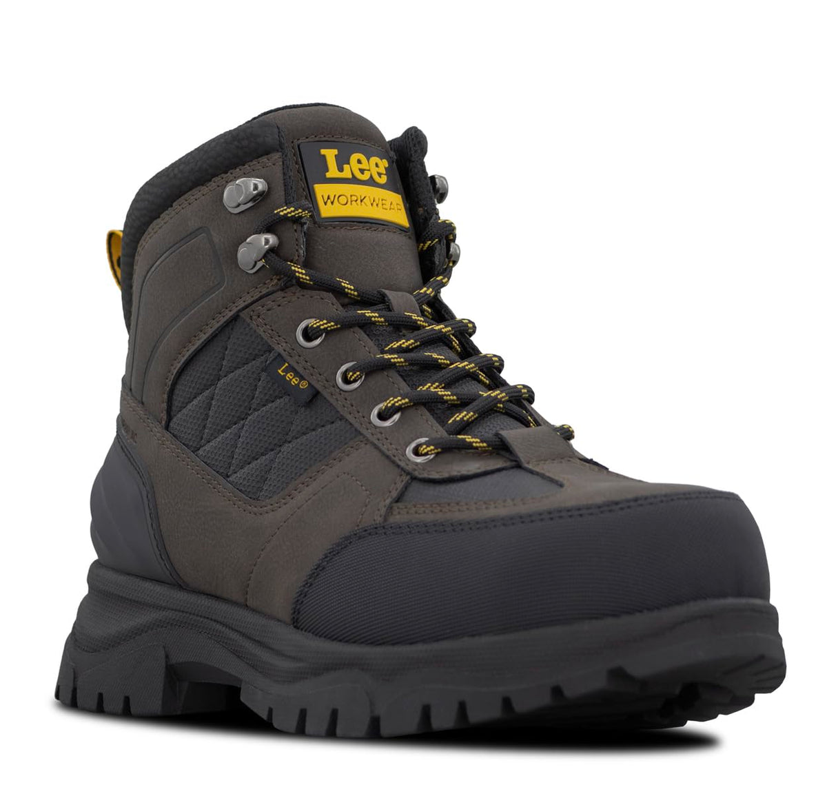 Men's Colton Steel Toe Work Boot by Lee – 6.5 Wide, Chocolate/Black, Model M000267-206
