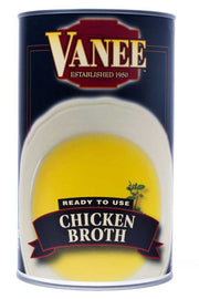 Chicken Broth - 49 oz. can by VANEE – Pack of 12