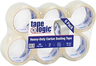2" x 55 yds. Clear (6 Pack) Tape Logic #700 Economy Tape