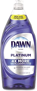 Dawn Platinum Dishwashing Liquid Dish Soap, Refreshing Rain Scent, 34 Fl Oz