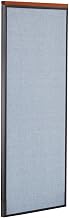 Global Industrial 24-1/4"W x 61-1/2"H Deluxe Office Partition Panel, Blue