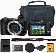 Canon EOS R50 V Mirrorless Camera with Memory Card and Camera Bag Bundle
