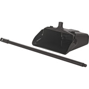 Global 13"W Lobby Upright Dust Pan by Global Industrial – 12"L x 12"W x 4"H, Plastic, Black, Pack of 6, Model 345-NC
