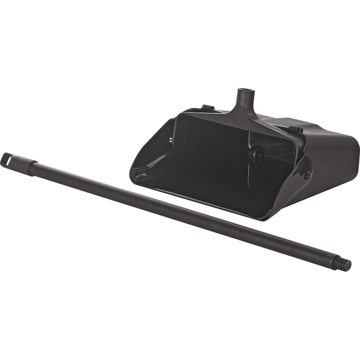 Global 13"W Lobby Upright Dust Pan by Global Industrial – 12"L x 12"W x 4"H, Plastic, Black, Pack of 6, Model 345-NC