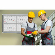 Planner -1 Each by MasterVision – Small 2' - 4', Aluminum,Porcelain, White, Model GA03105830